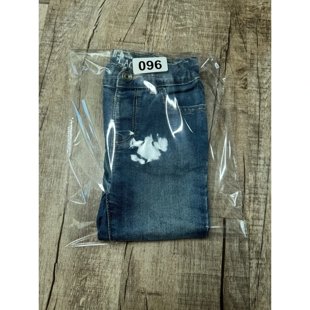 The Childrens Place Boys 3T Bootcut Jeans Medium Wash Adjustable Waist Denim